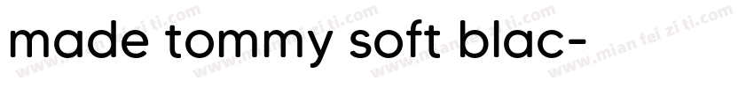 made tommy soft blac字体转换